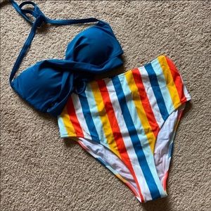High waisted swimsuit